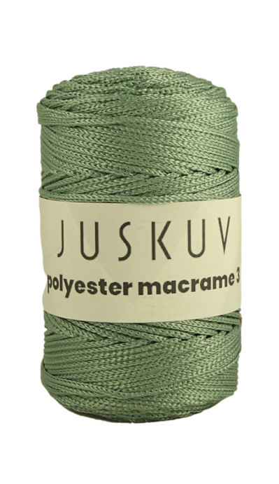Polyester macrame Juskuv 53 - aqua lesklá