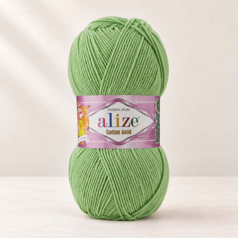Alize Cotton Gold 103 - slabě zelená