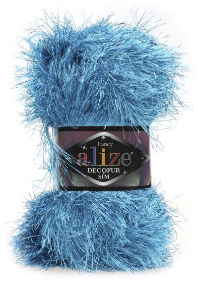 Alize Decofur Simli 24501 - modrá