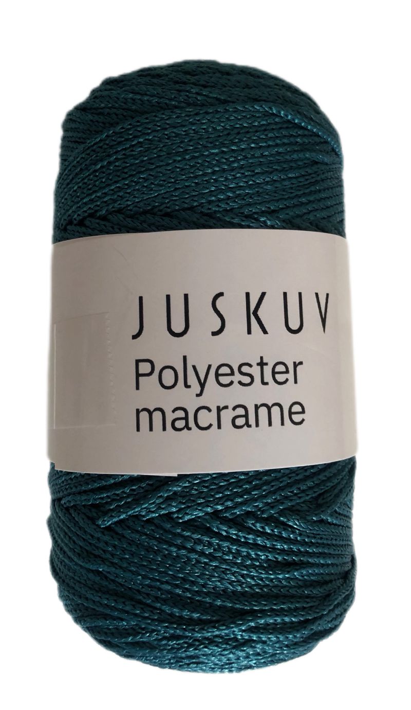 Polyester macrame Juskuv 24 - petrolej
