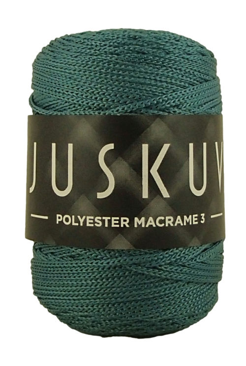 Polyester macrame Juskuv 24 - petrolej