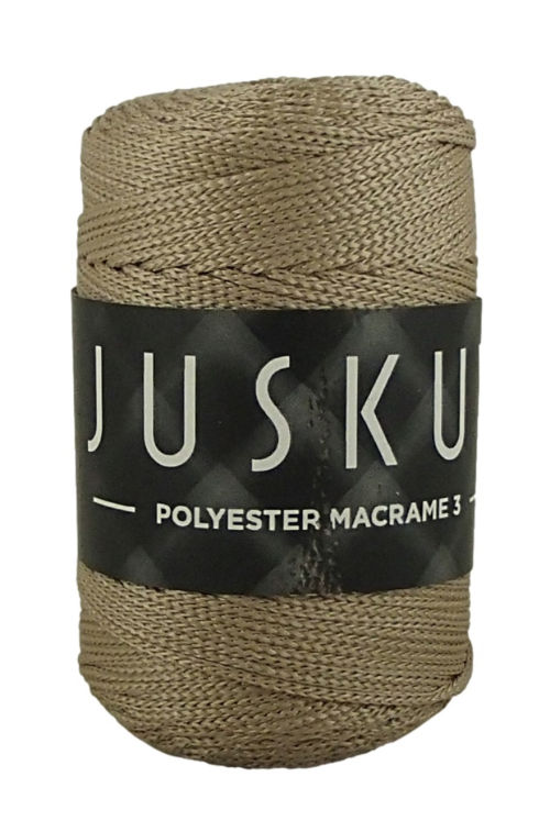 Polyester macrame Juskuv 42 - latte hnědá