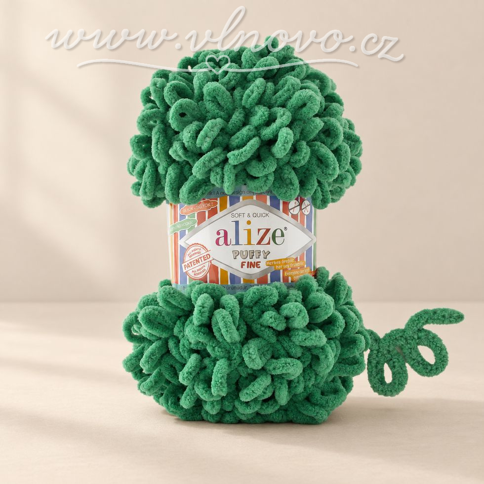 Alize Puffy Fine 532 - tmavě zelená