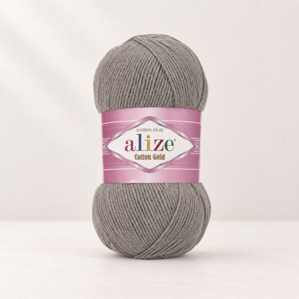 Alize Cotton Gold 828 -   uhlově šedá