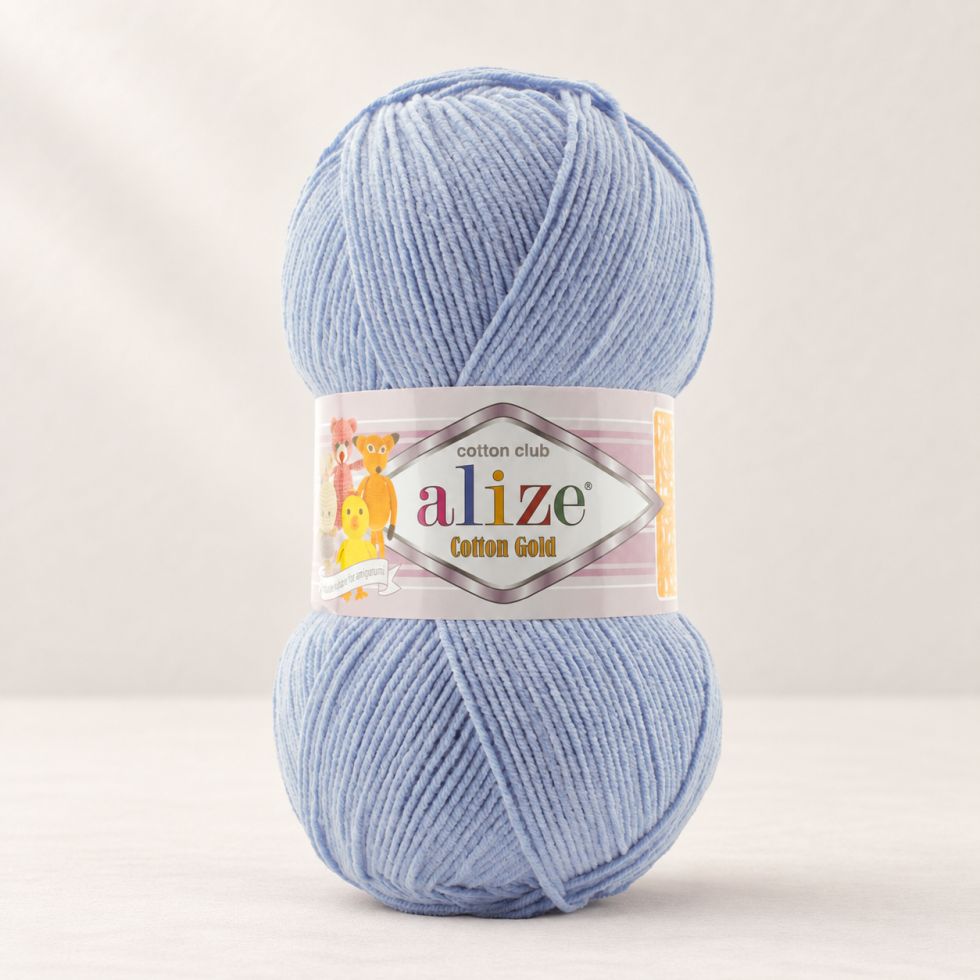 Alize Cotton Gold 481 - světlá modrá