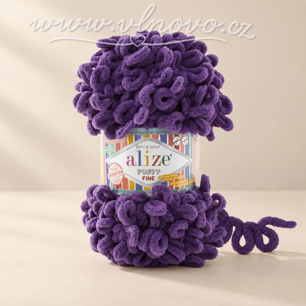 Alize Puffy Fine 44 - fialová 