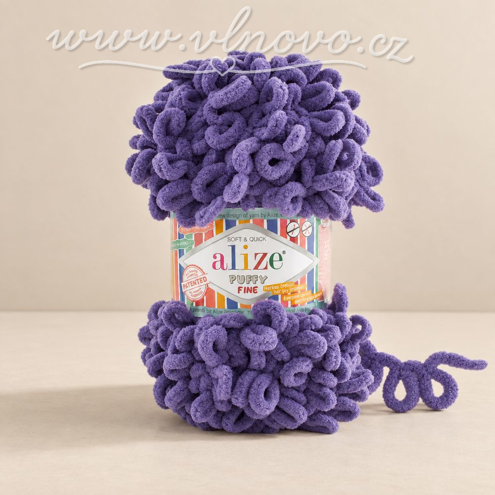 Alize Puffy Fine 851 - fialová 