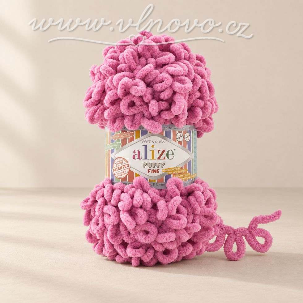 Alize Puffy Fine 178 - růžová 