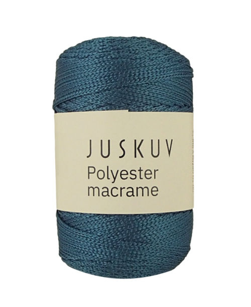 Polyester macrame Juskuv 32 - světlá petrolejová